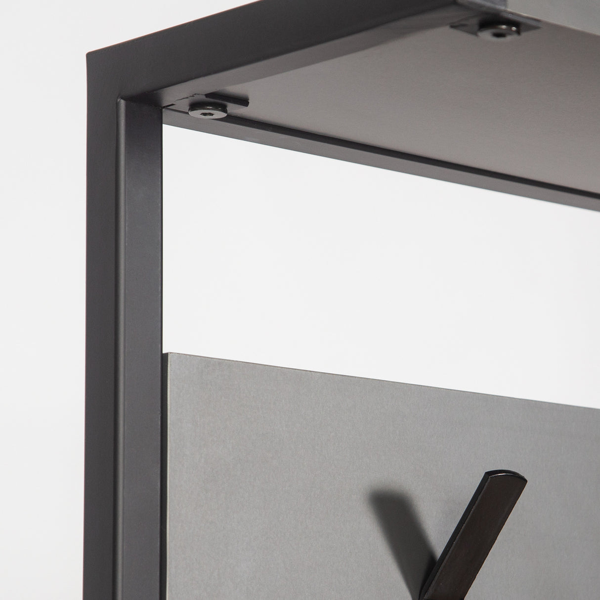 Wardrobe Furniture Coat Rack Anthracite Melamine Novad - With Shelves