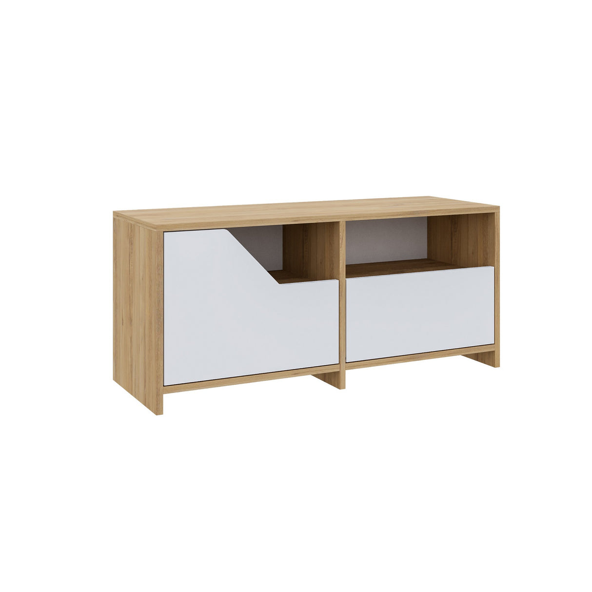 Shoe cabinet Nexus Oak White Melamine 105x47x37 cm
