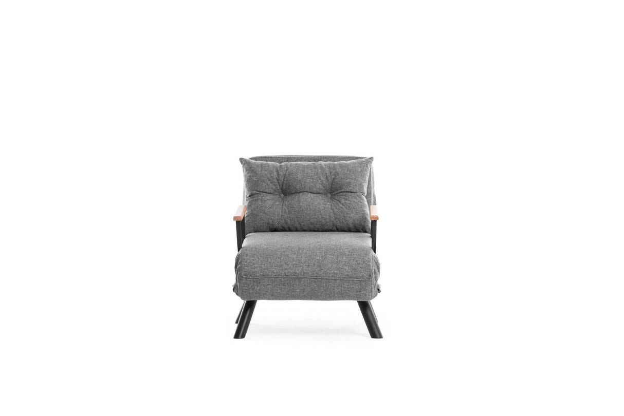 Sleeping armchair sando light gray