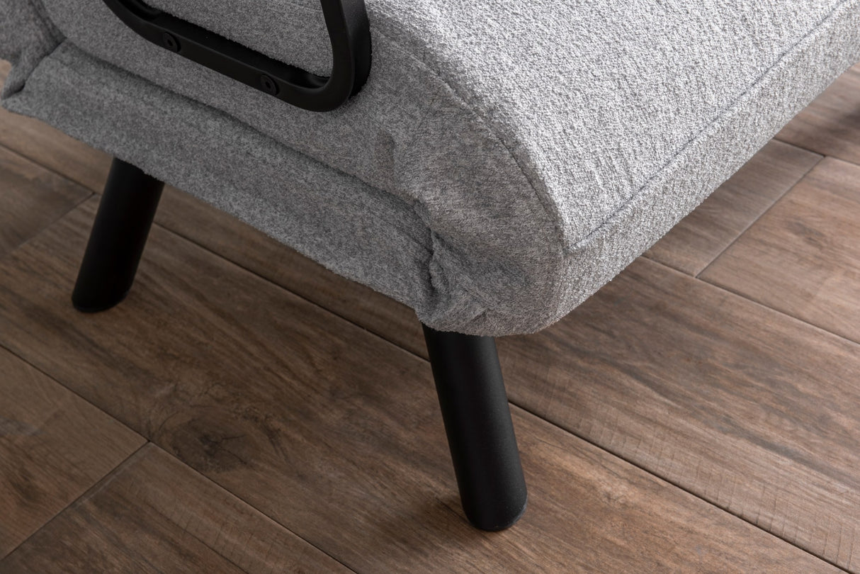 Sofa bed Sando Gray Teddy fabric