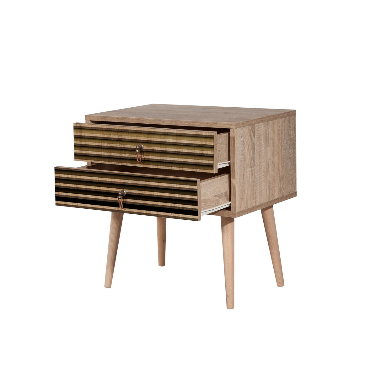 Bedside table Catalina Sonoma Oak Melamine 60x61x40 cm