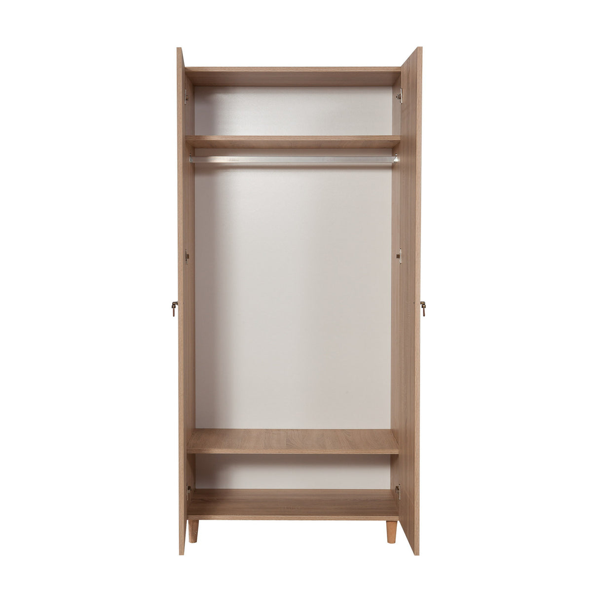 Kledingkasten - Kledingkast Stil Sonoma Eik Melamine 90x192x52 cm - Dimehouse