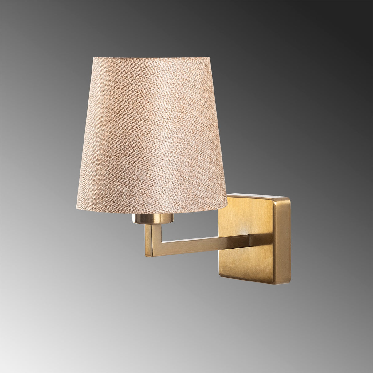 Gold Fabric Wall Lamp Ashburn