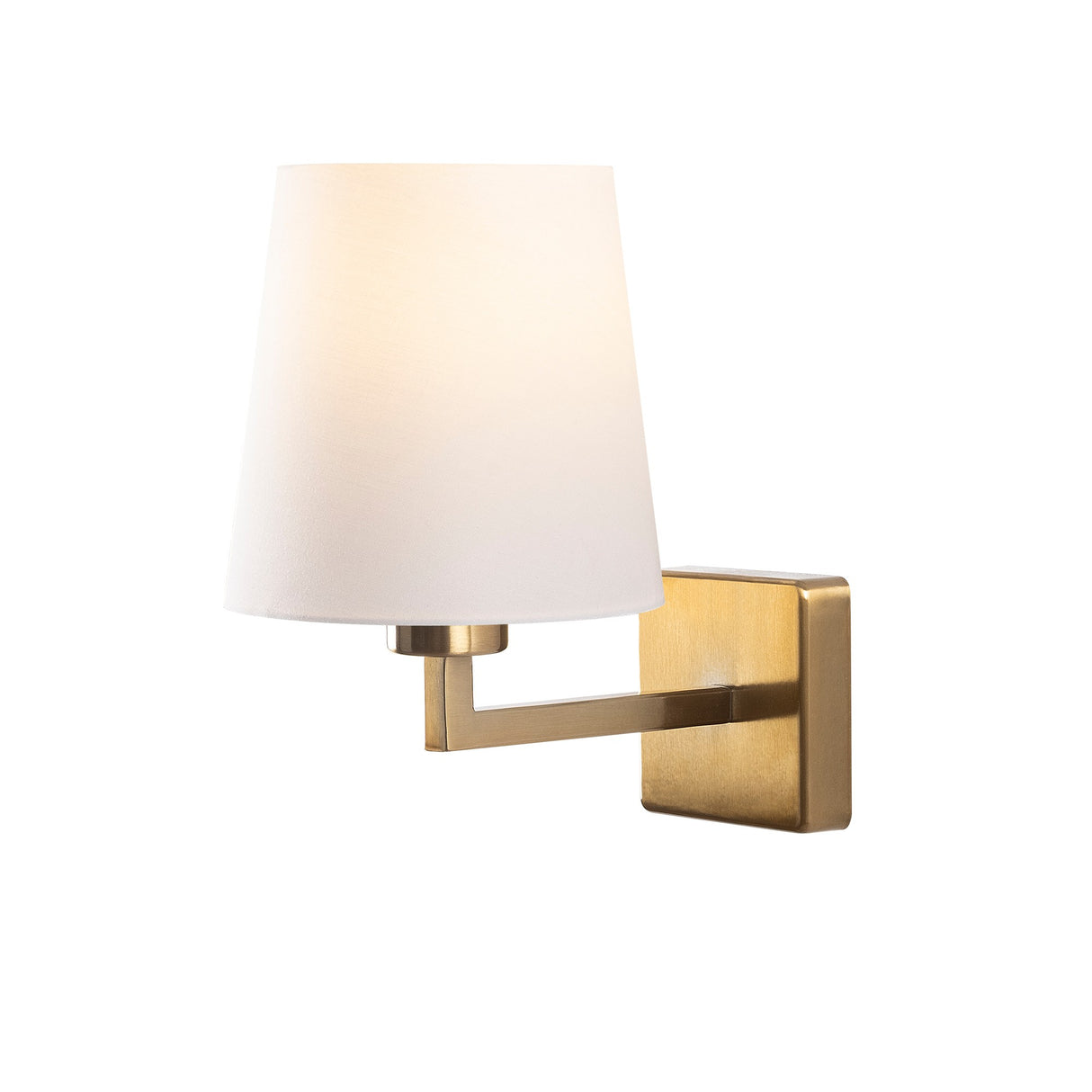 Wall lamp White Fabric Ashburn