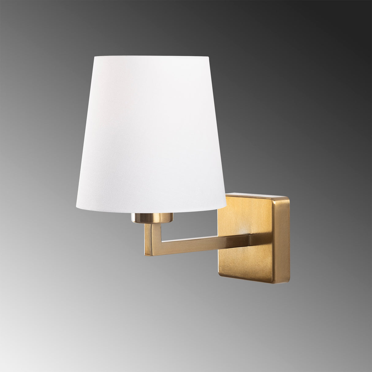 Wall lamp White Fabric Ashburn