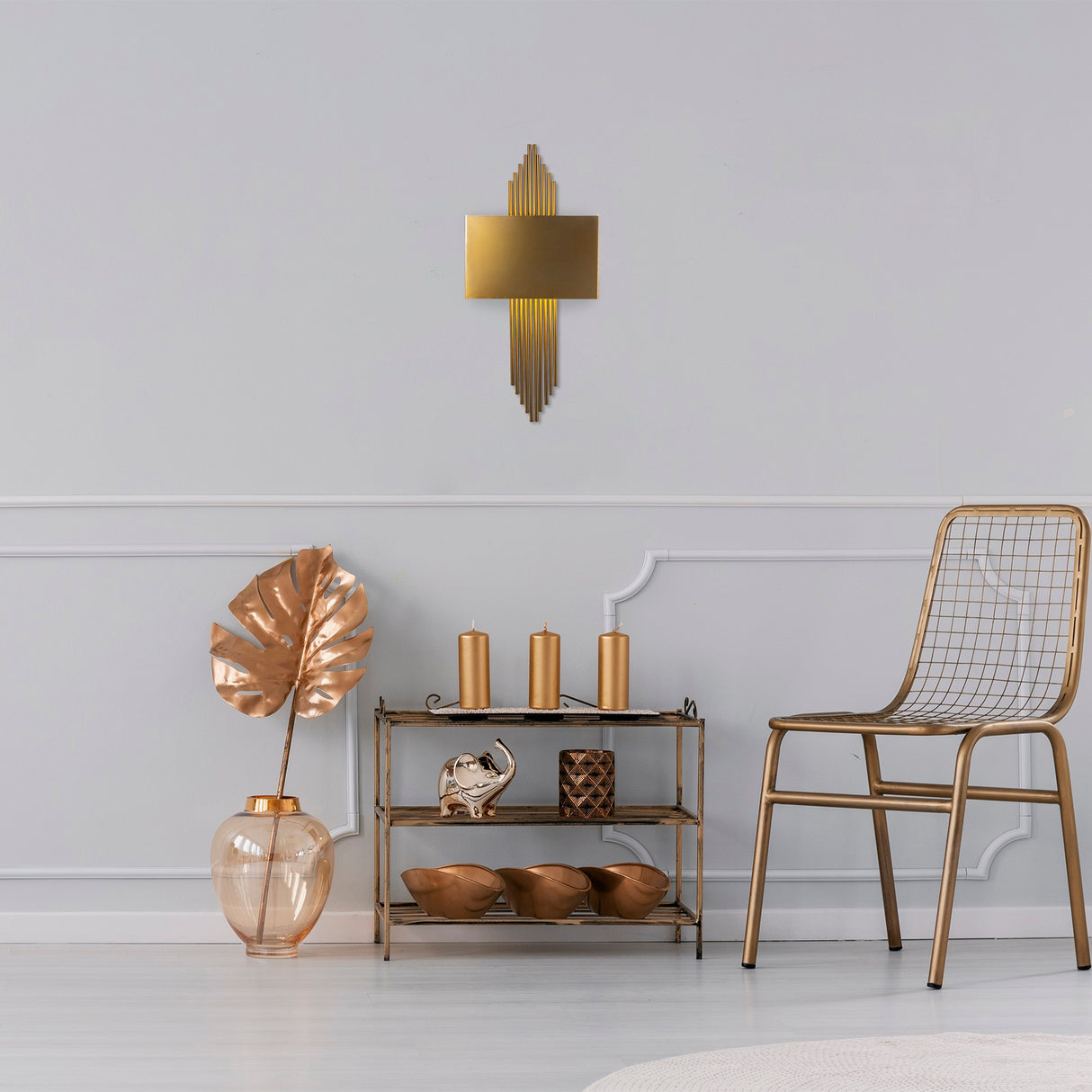 Bronze Metal Wall Lamp Andes