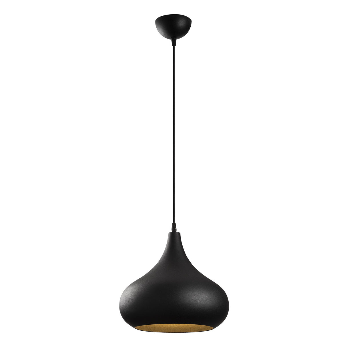 Pendant Lamp Black Gold Metal Forge