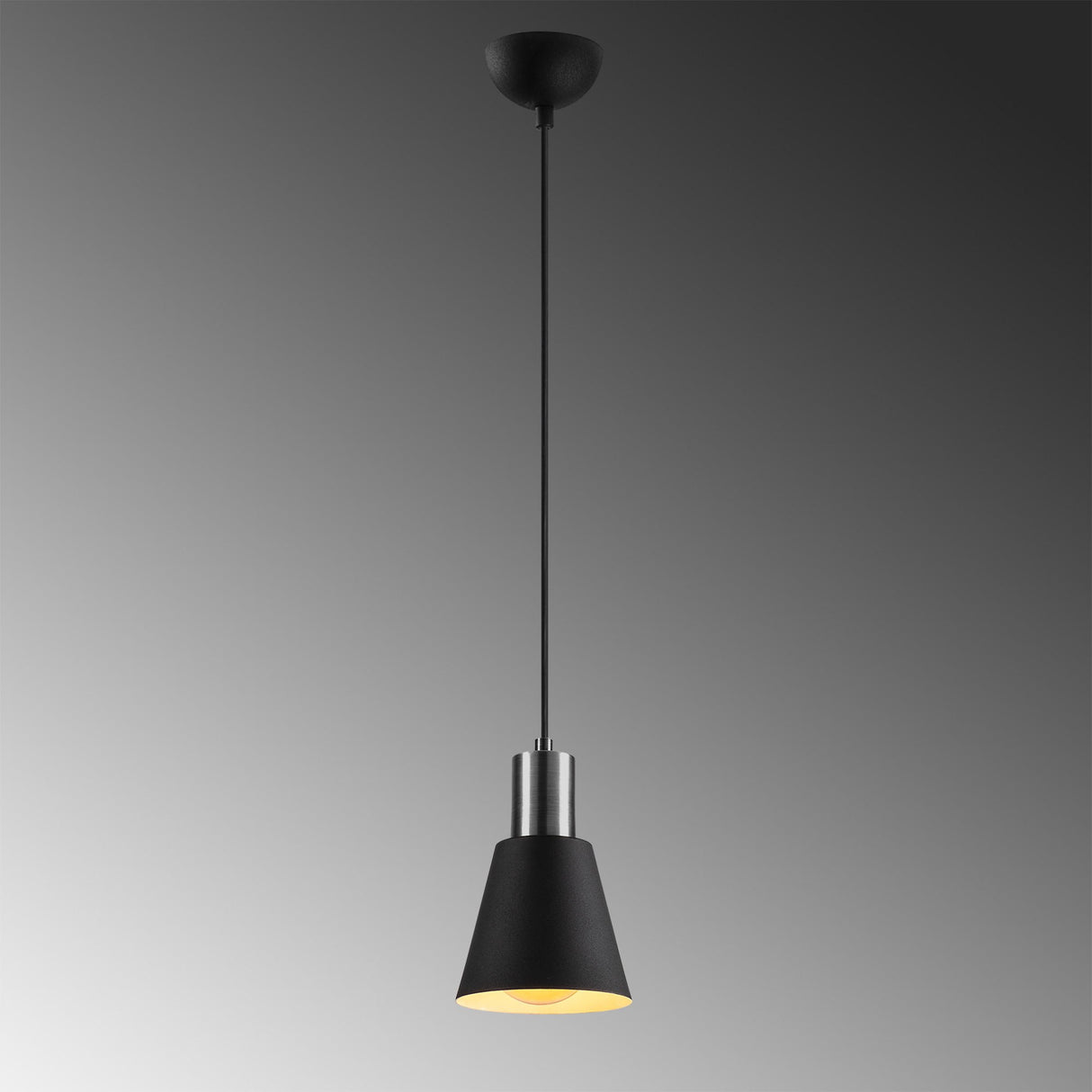 Pendant Lamp Black Nickel Metal Velora
