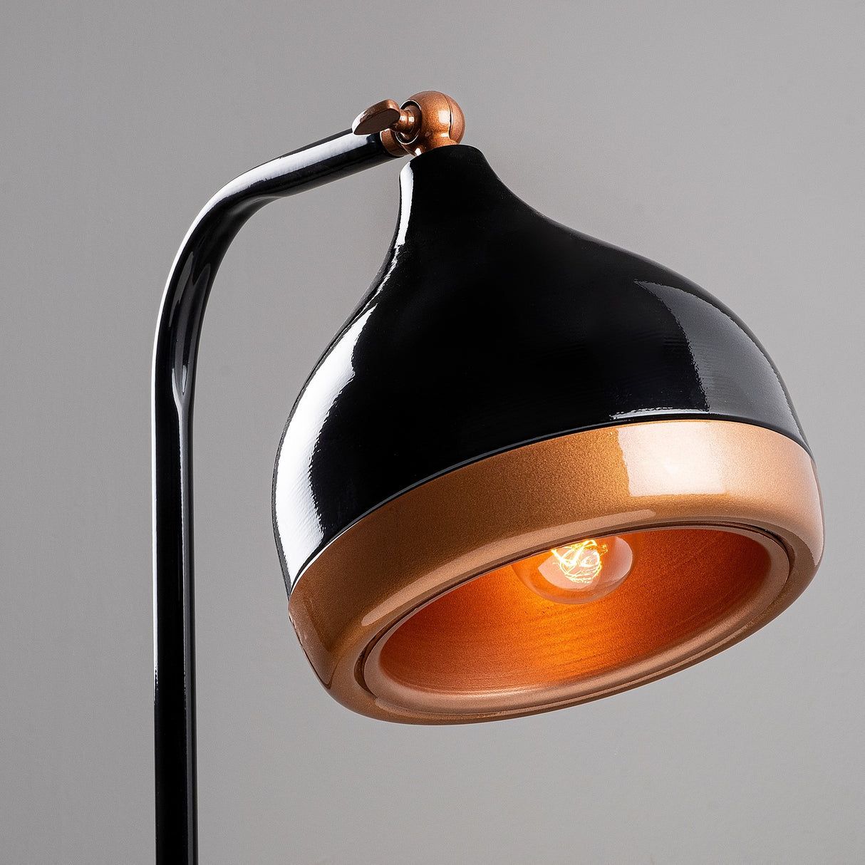 Floor lamp Black Copper Metal Grip
