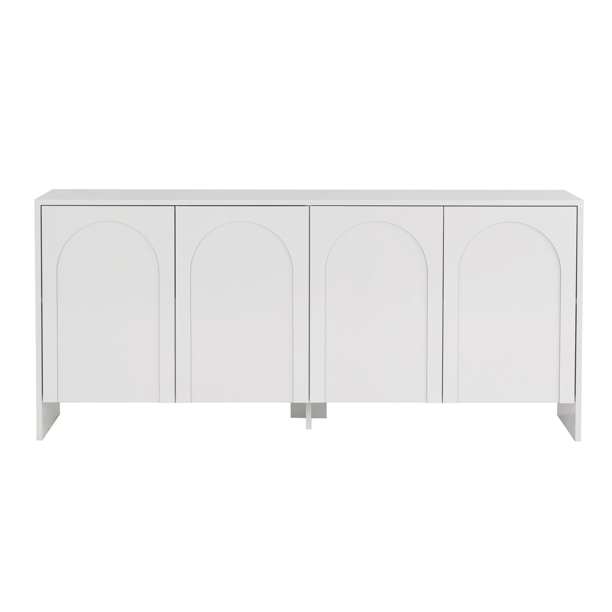 Arlen sidetable wit 180 cm Melamine gecoat houtcomposiet