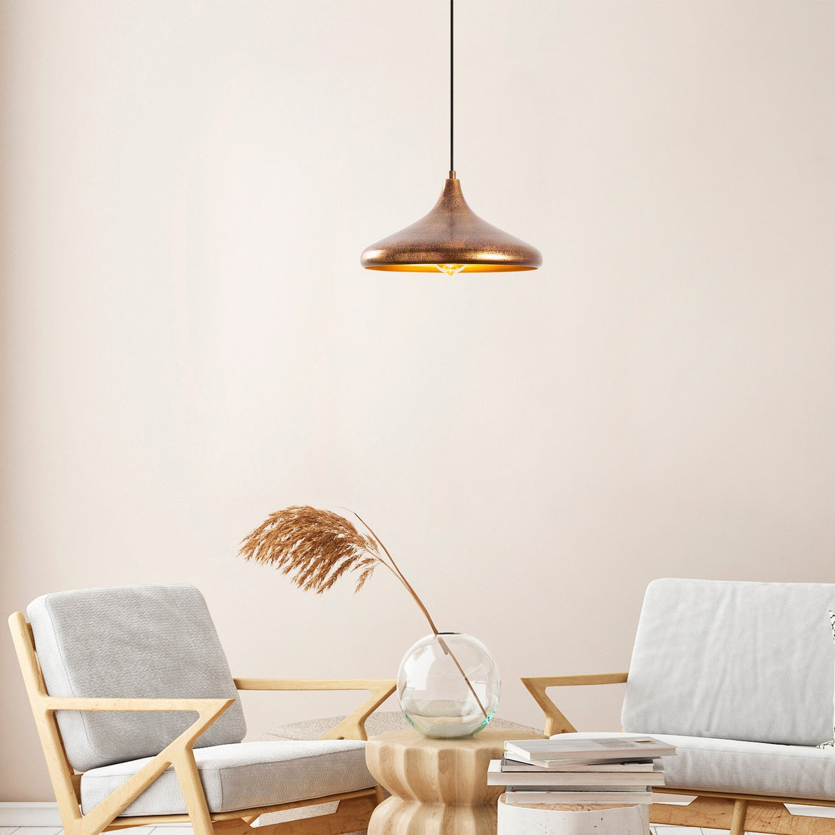 Arcadia 1-light Metal Pendant Lamp
