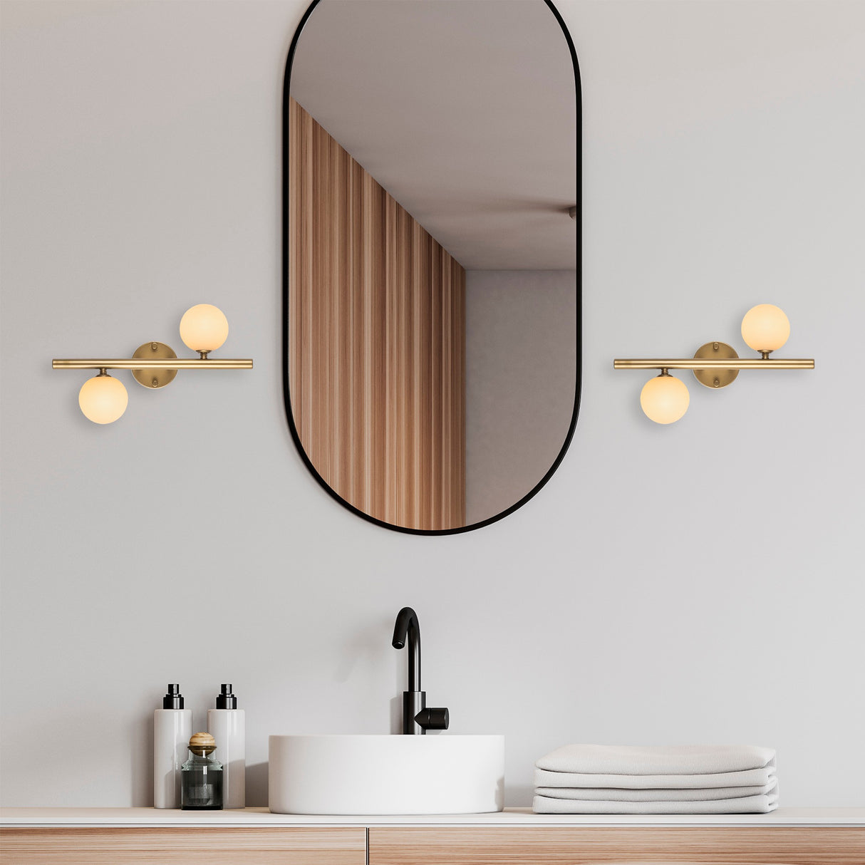 Wall lamp Gold Glass Helios