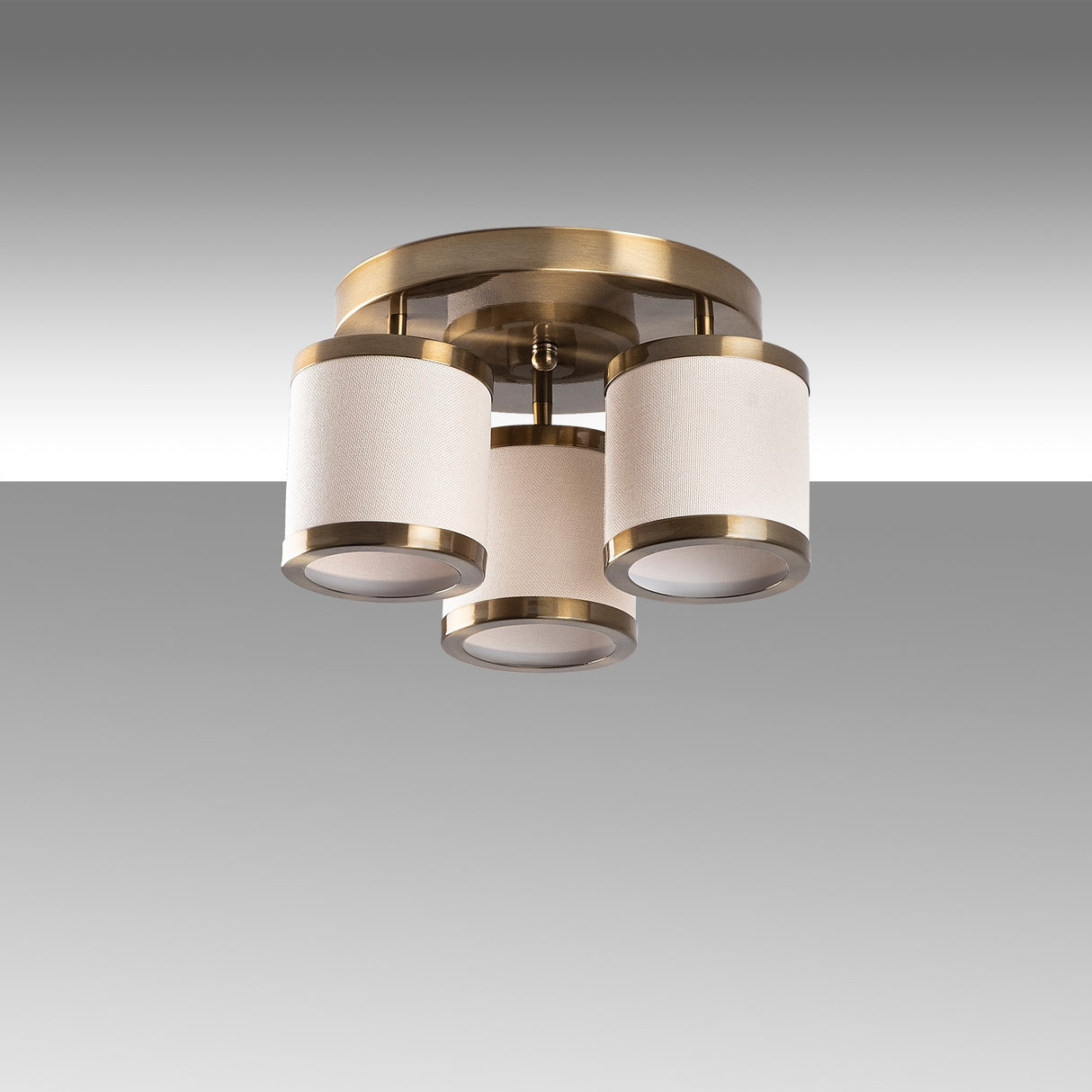 Ceiling lamp Bronze-colored Fabric Frost