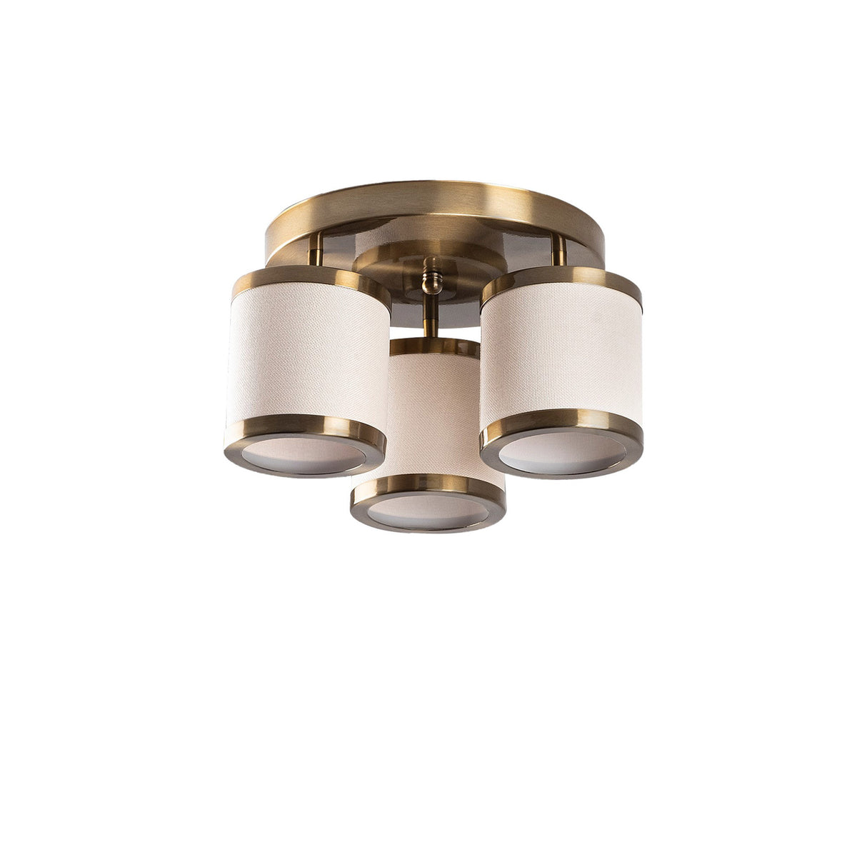 Ceiling lamp Bronze-colored Fabric Frost