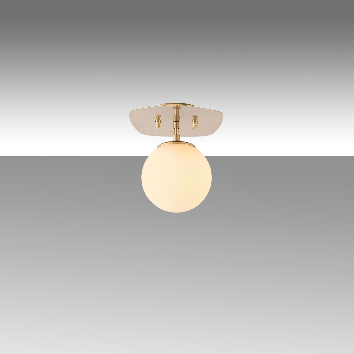 Ceiling lamp 1-light Gold Glass Axel