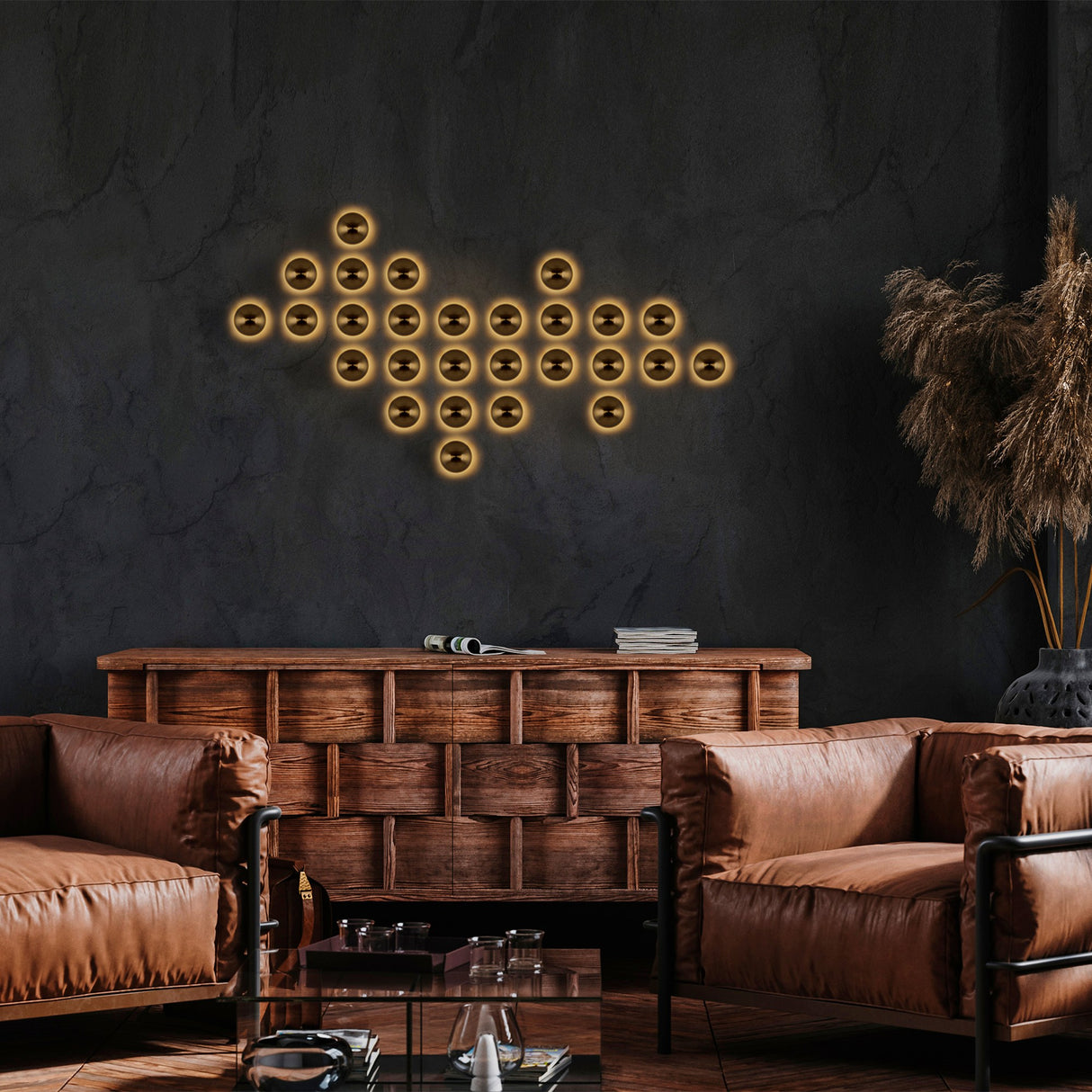 Wall lamp Gold Metal Dusk