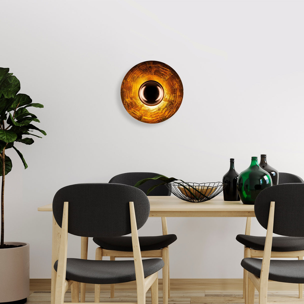 Copper-colored Wall Lamp 38 cm Metal Elevate