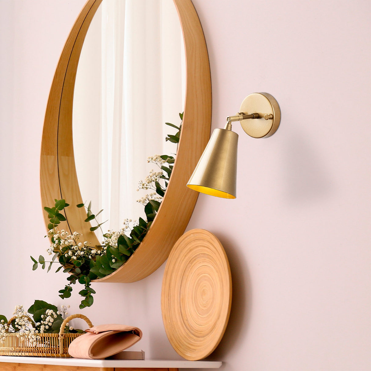 Wall lamp Gold Glass Glacier