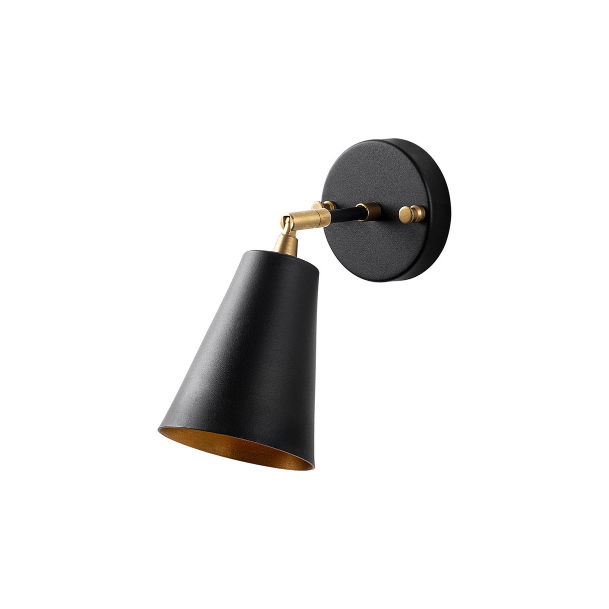 Black Gold Glass Glacier Wall Lamp