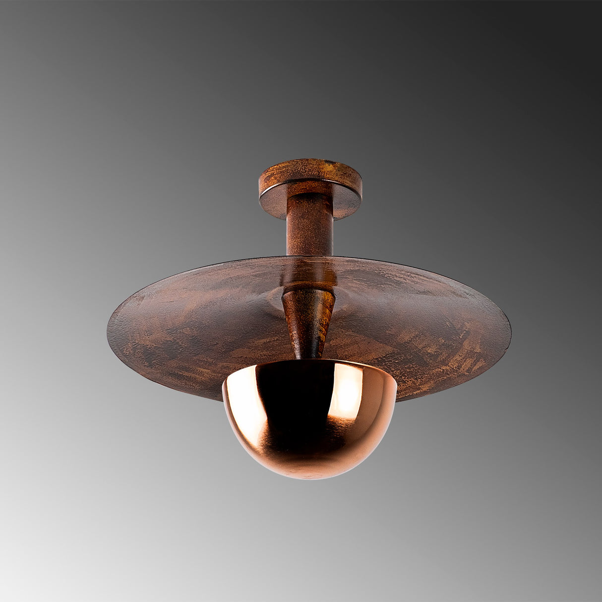 Ceiling lamp 38 cm Copper-colored Metal Elevate