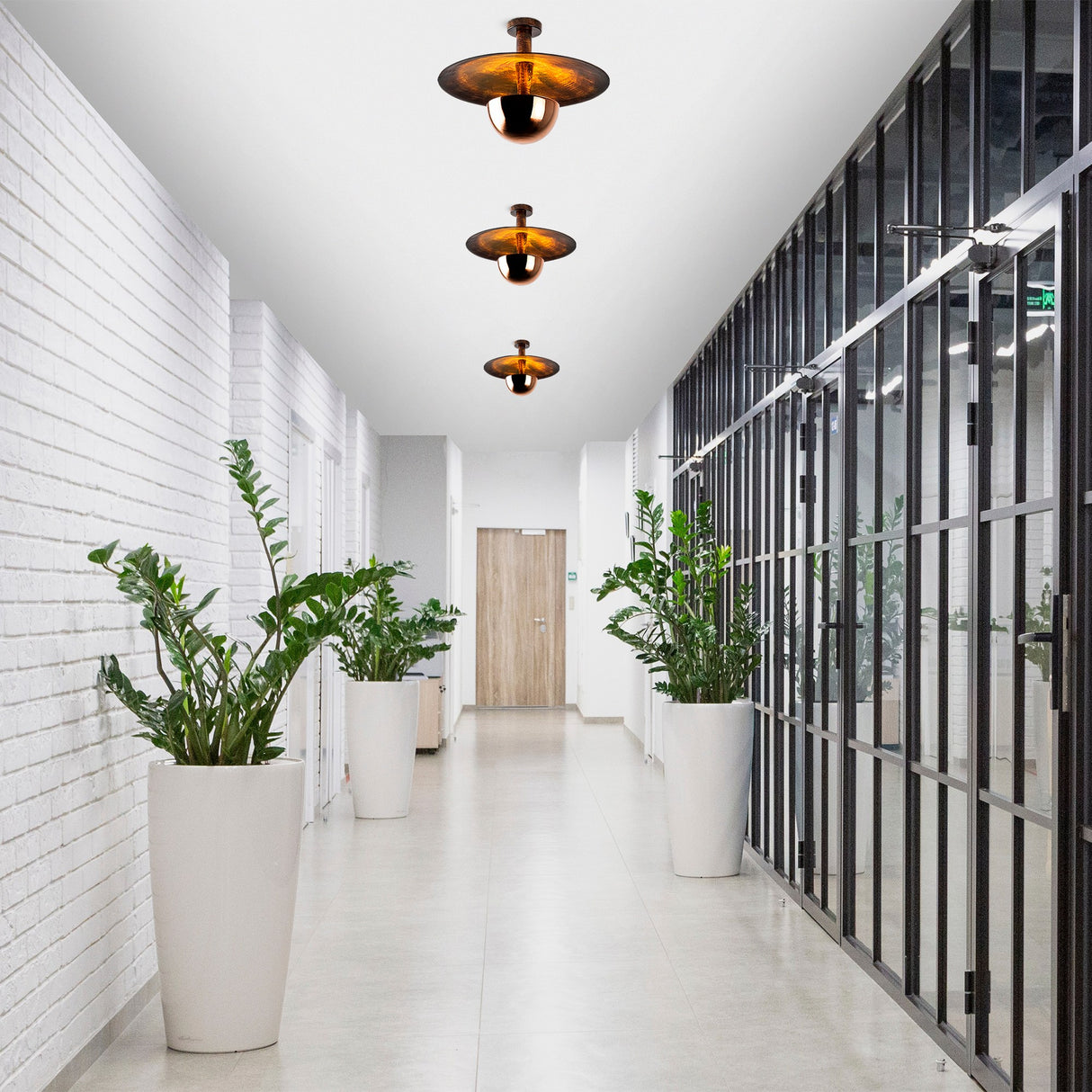 Ceiling lamp 48 cm Copper-colored Metal Elevate