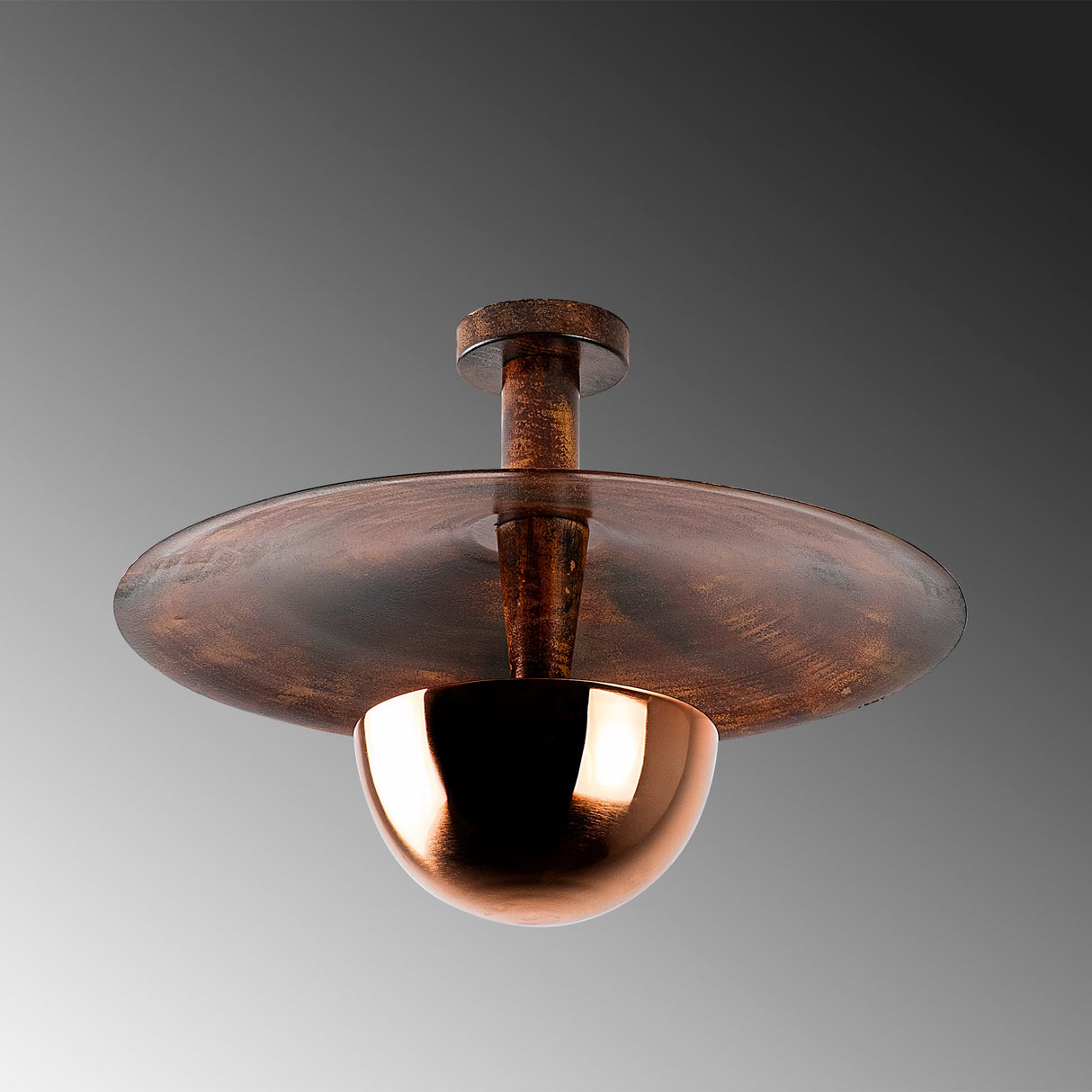 Ceiling lamp 48 cm Copper-colored Metal Elevate
