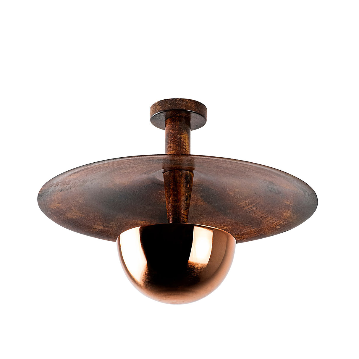 Ceiling lamp 48 cm Copper-colored Metal Elevate