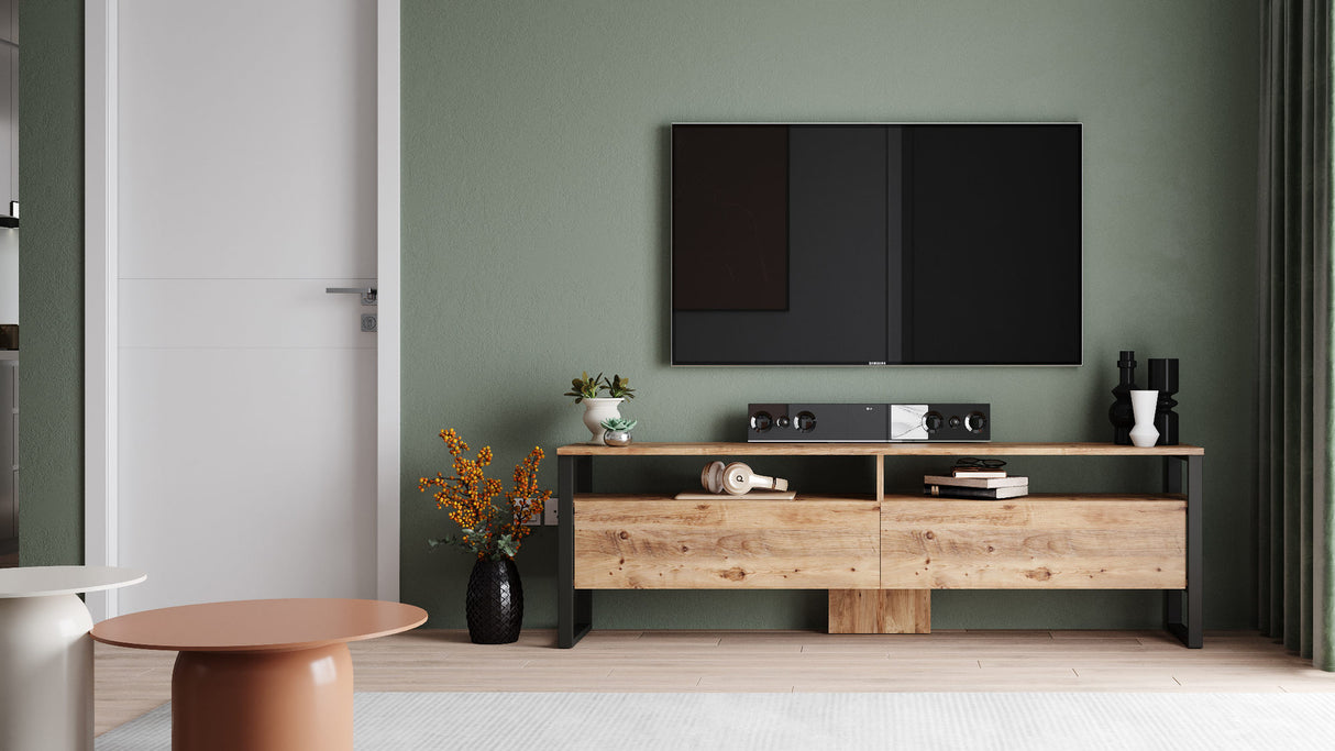 TV Meubels - TV Meubel Set Sable Atlantisch Dennenhout Melamine 180x56x35,5 cm - Dimehouse