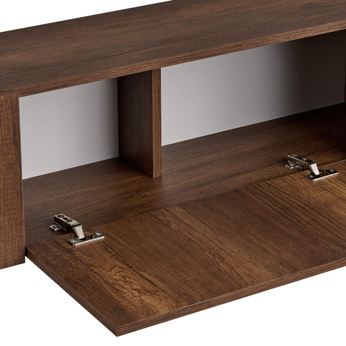 Nexus tv-meubel walnootlook zwart 180 cm Barok walnootlook en zwart Gemelamineerd houtcomposiet