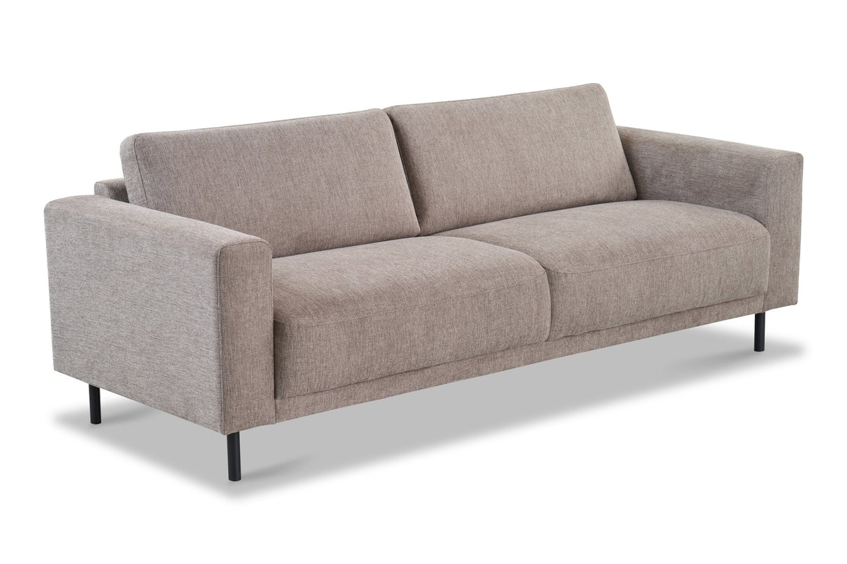 Modern 3-seater Taupe Fabric Sofa Aniko 213x90x78 cm