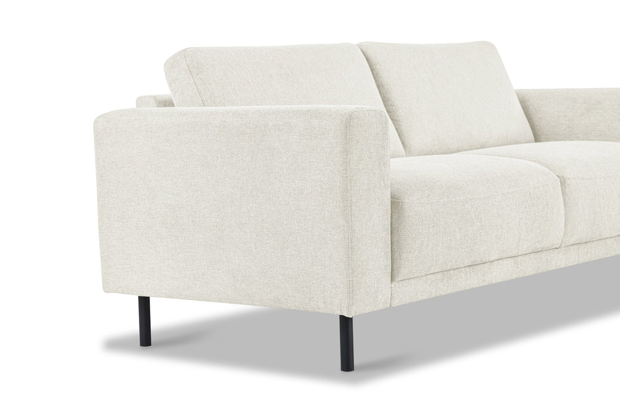 Modern 2.5-seater sofa beige fabric Aniko 183x90x78 cm