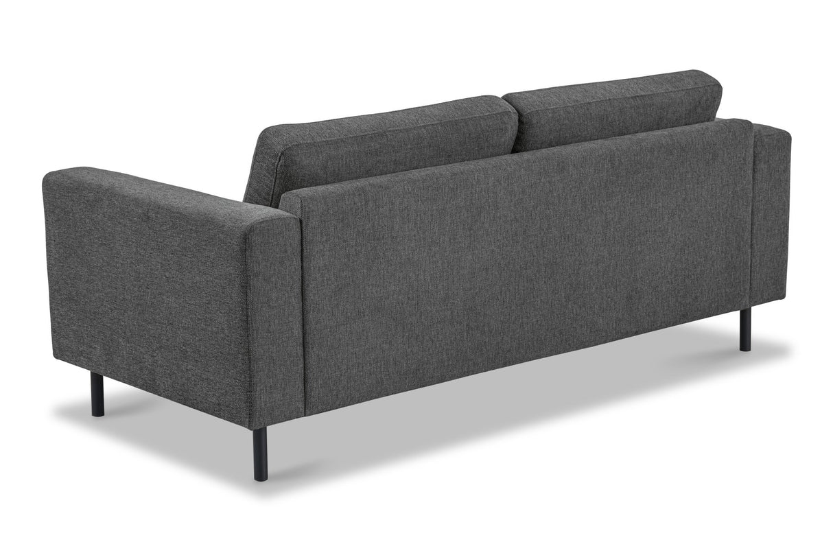 Modern 2.5-seater Sofa Anthracite Fabric Aniko 183x90x78 cm