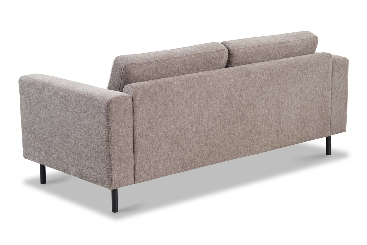 Modern 2.5-seater Taupe Fabric Sofa Aniko 183x90x78 cm