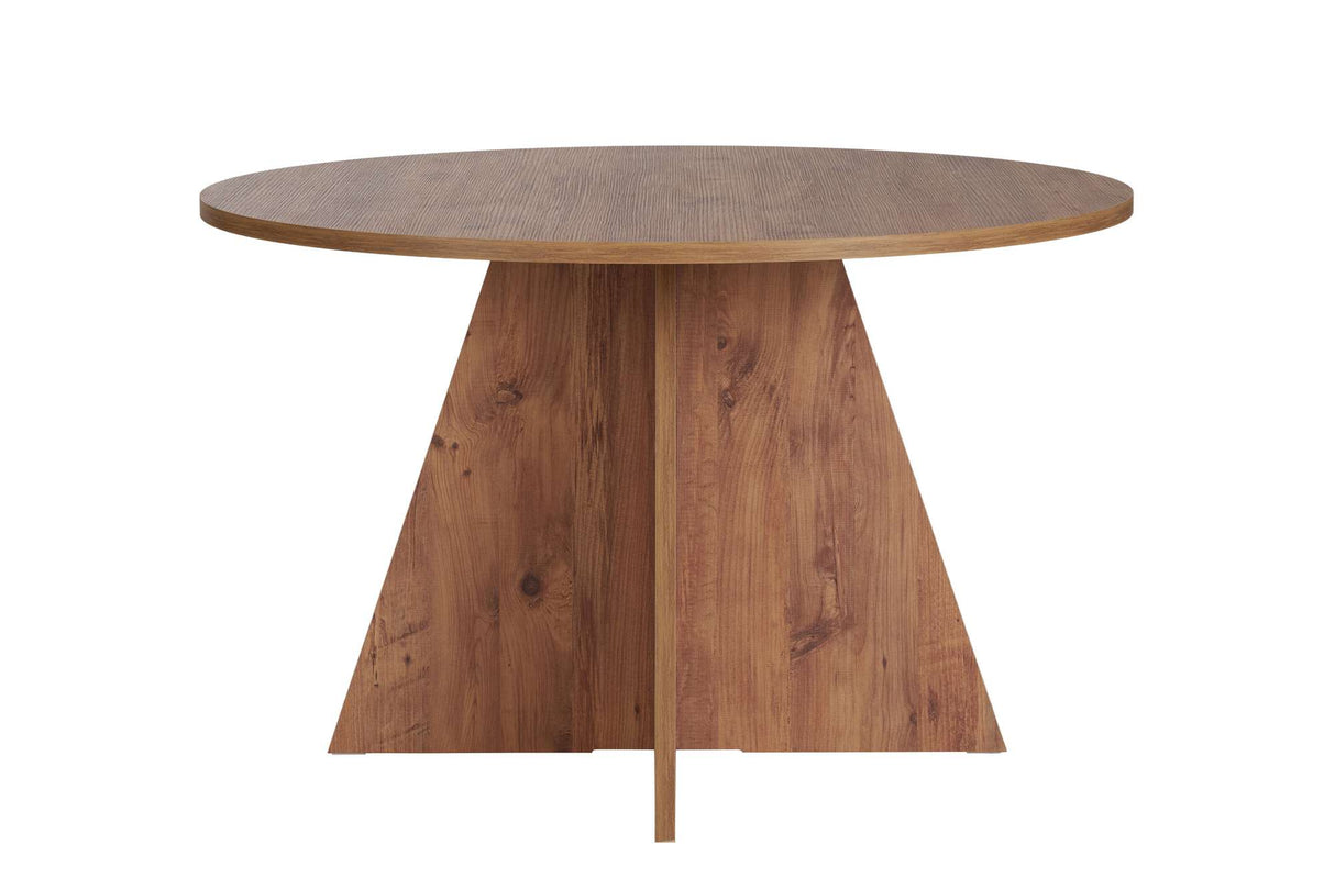 Eettafels - Eetkamertafel rond Grenen melamine - 120 cm - Mary - Dimehouse