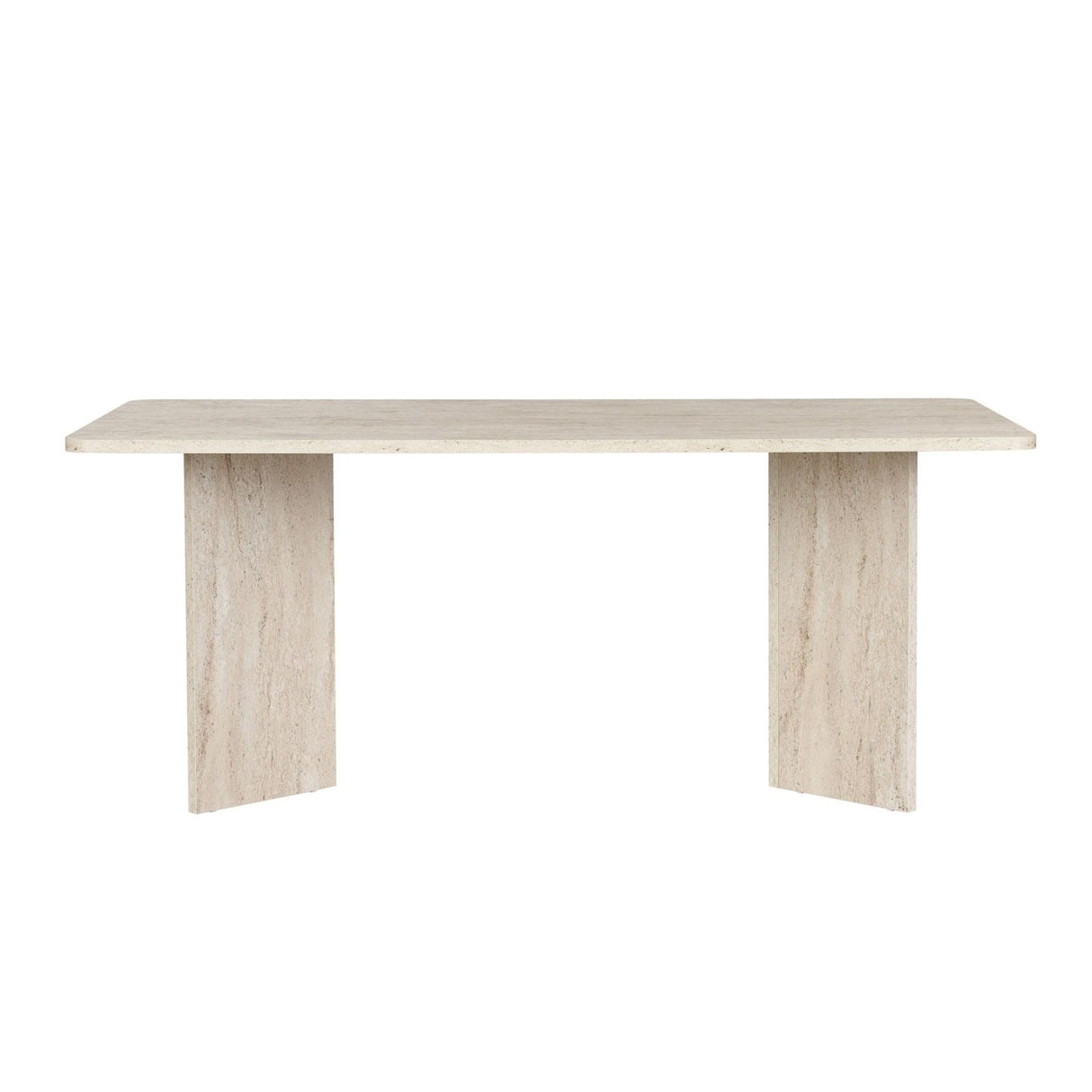 Dining table travertine melamine rectangular 180x89.5x75 cm - Linova