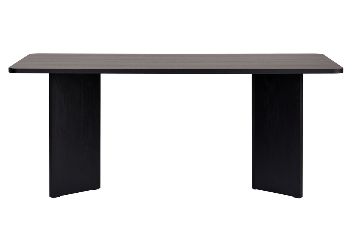 Eettafels - Eettafel Zwart Melamine rechthoekig 180x89,5x75 cm - Linova - Dimehouse