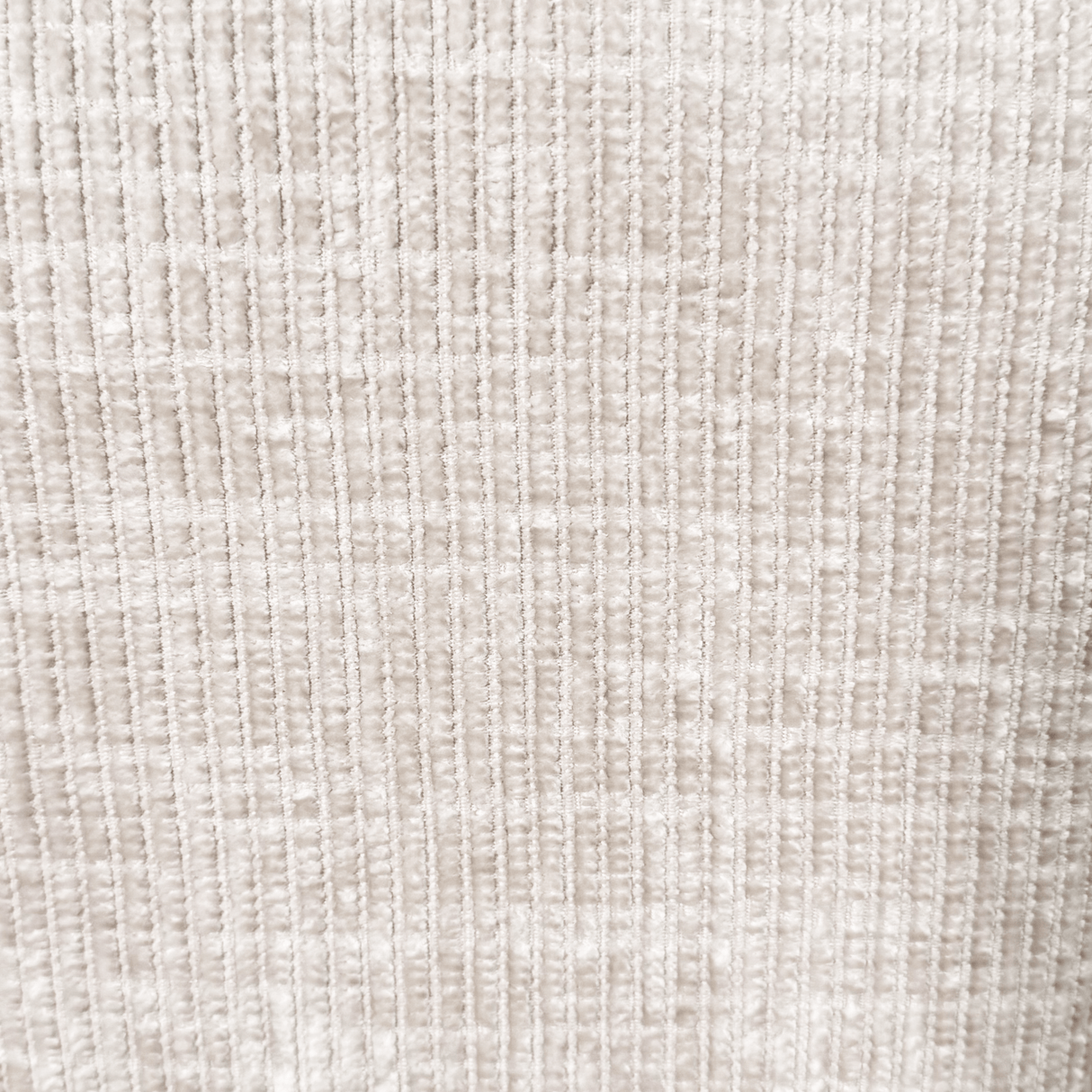 Corner sofa with chaise longue in beige chenille fabric Manon - left