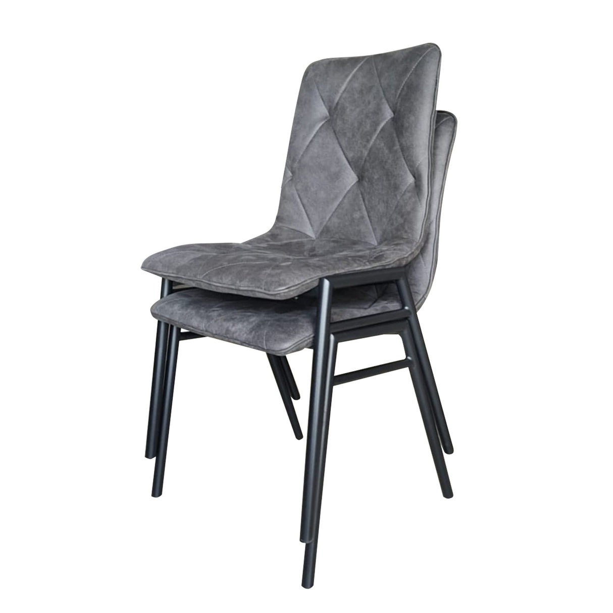 Dining Chair Noan Microfiber Anthracite - Without Armrests