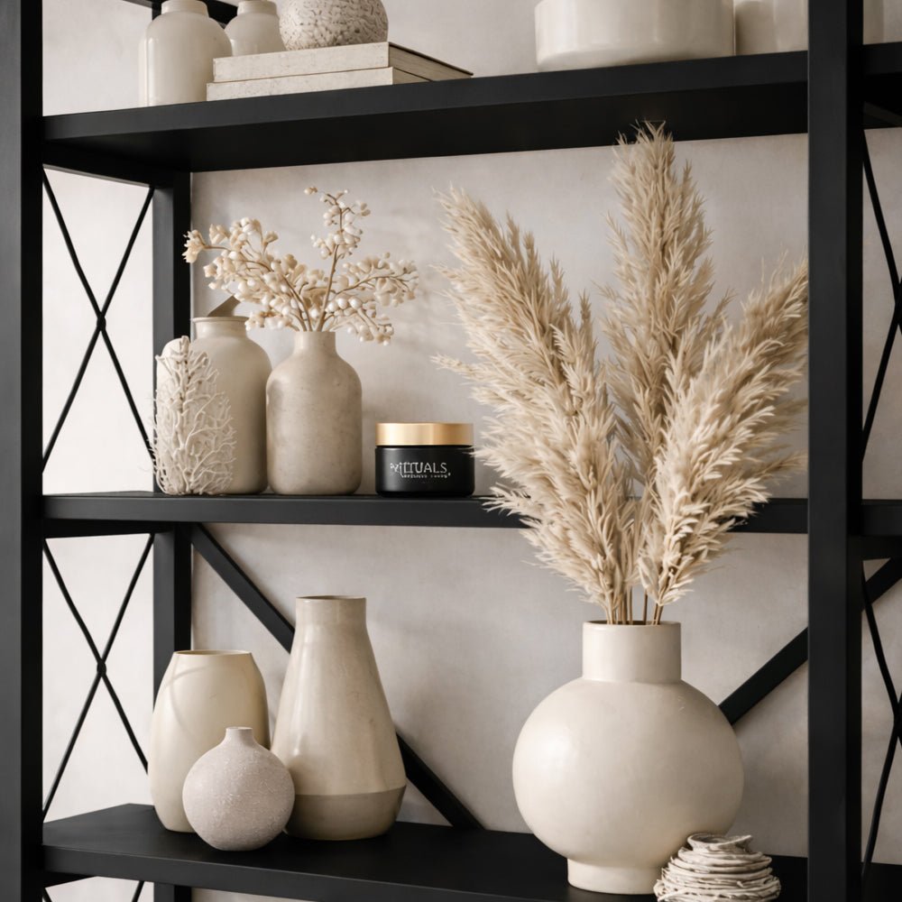 Industrial bookcase black melamine Ely - Black Frame - 180x90 cm