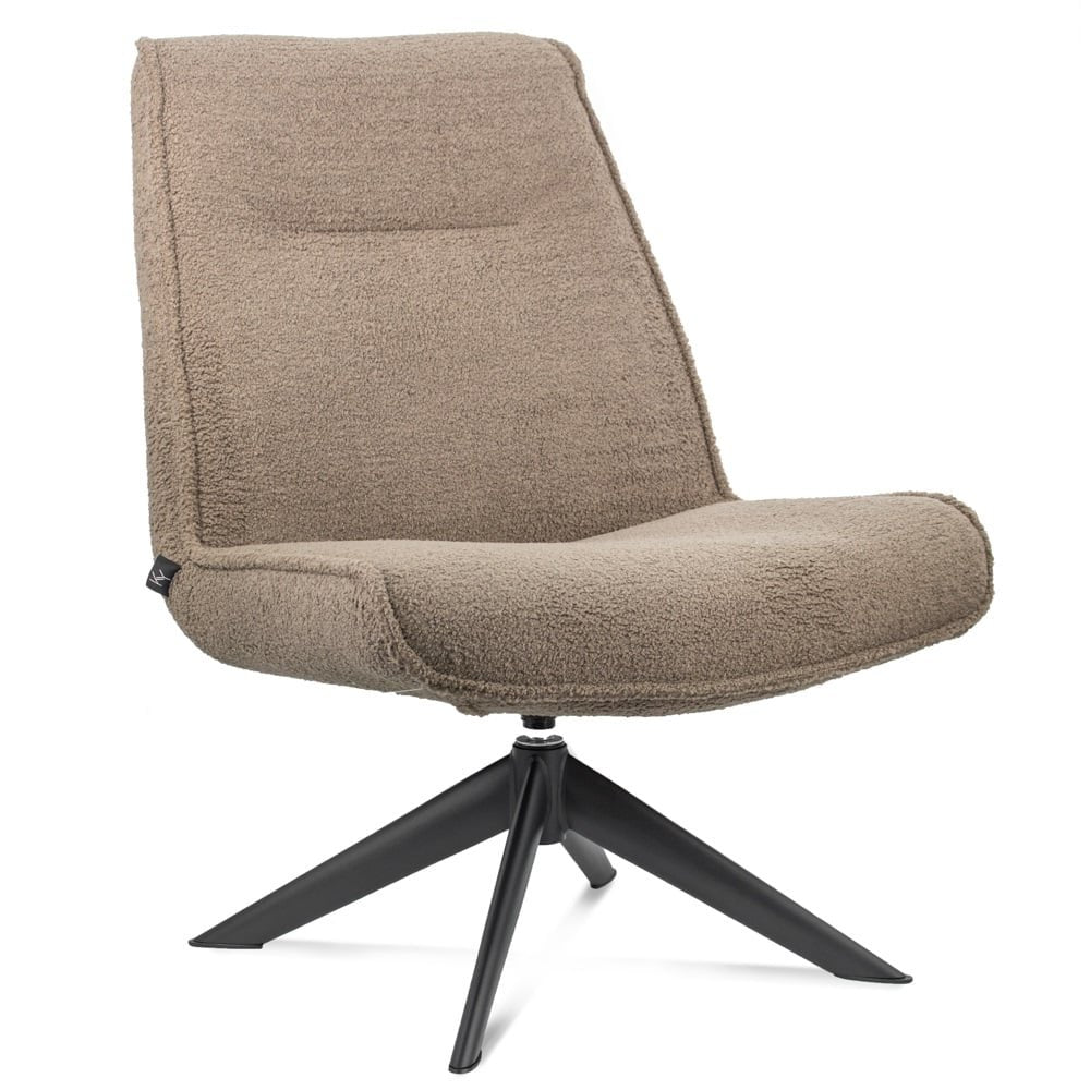Fauteuils - Draaibare fauteuil Marijn teddy taupe - Dimehouse