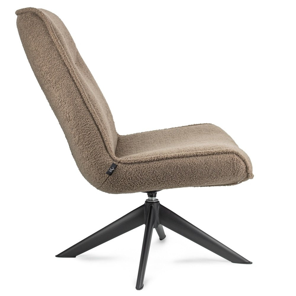 Fauteuils - Draaibare fauteuil Marijn teddy taupe - Dimehouse