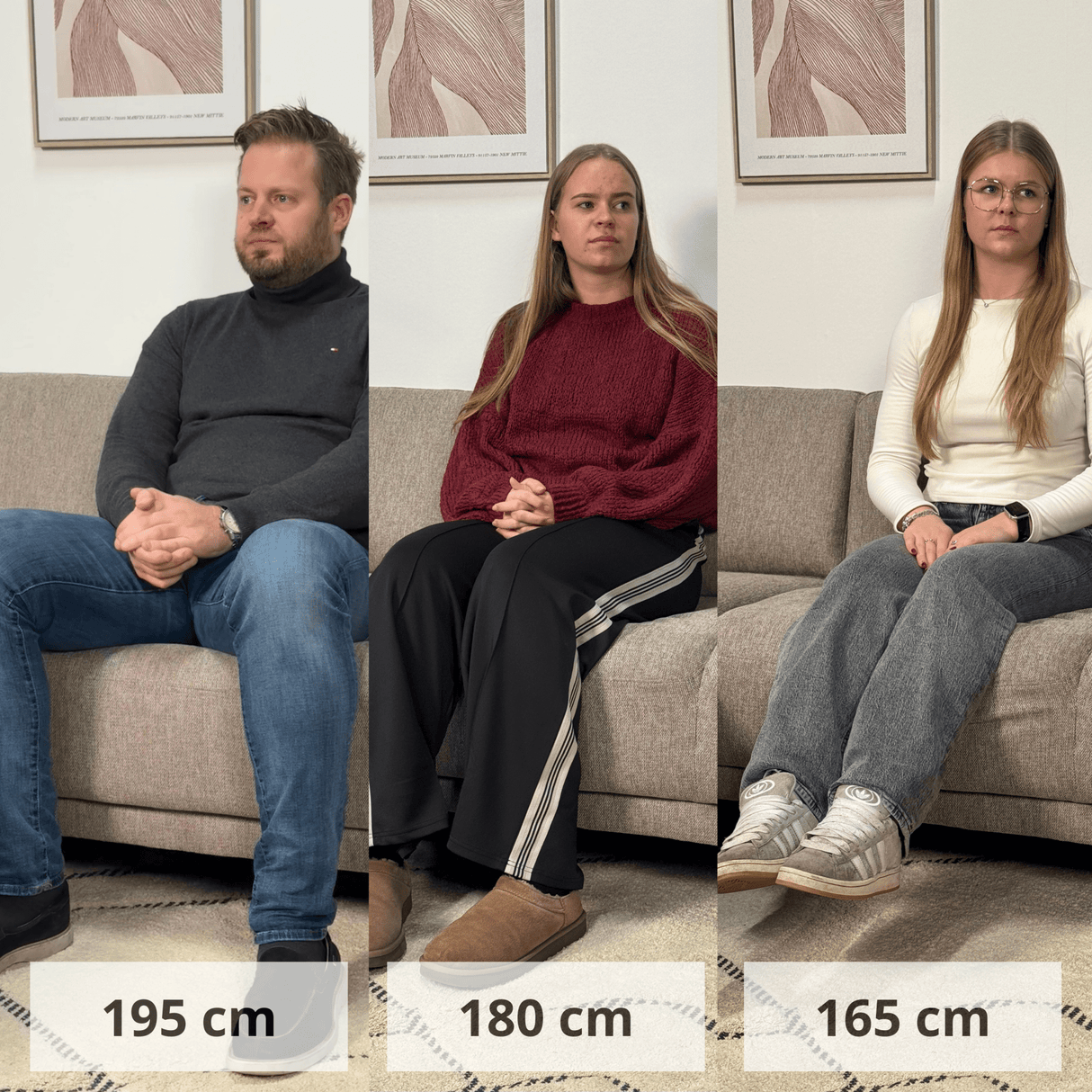 Modern 3-seater Corner Sofa Left Taupe Fabric Aniko with Lounger 240x197x78 cm