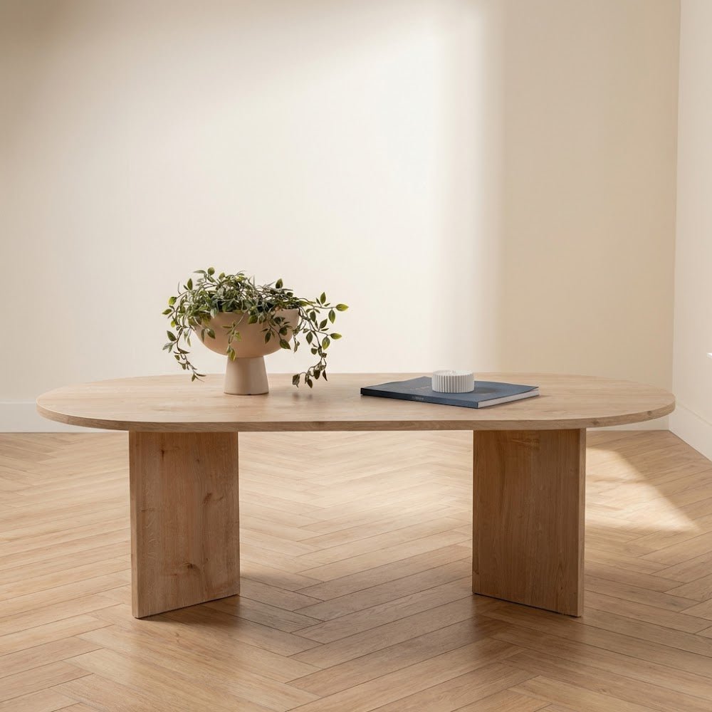 Sapphire Oak Melamine Coffee Table 119x60x40 cm Sable