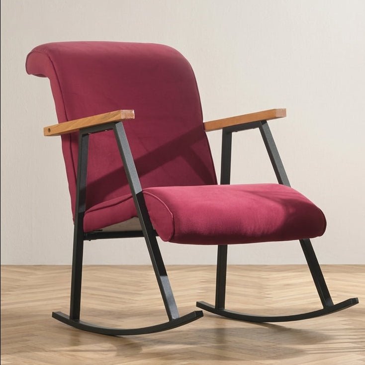 Schommelstoel Yoka Maroon sfeerfoto in modern interieur