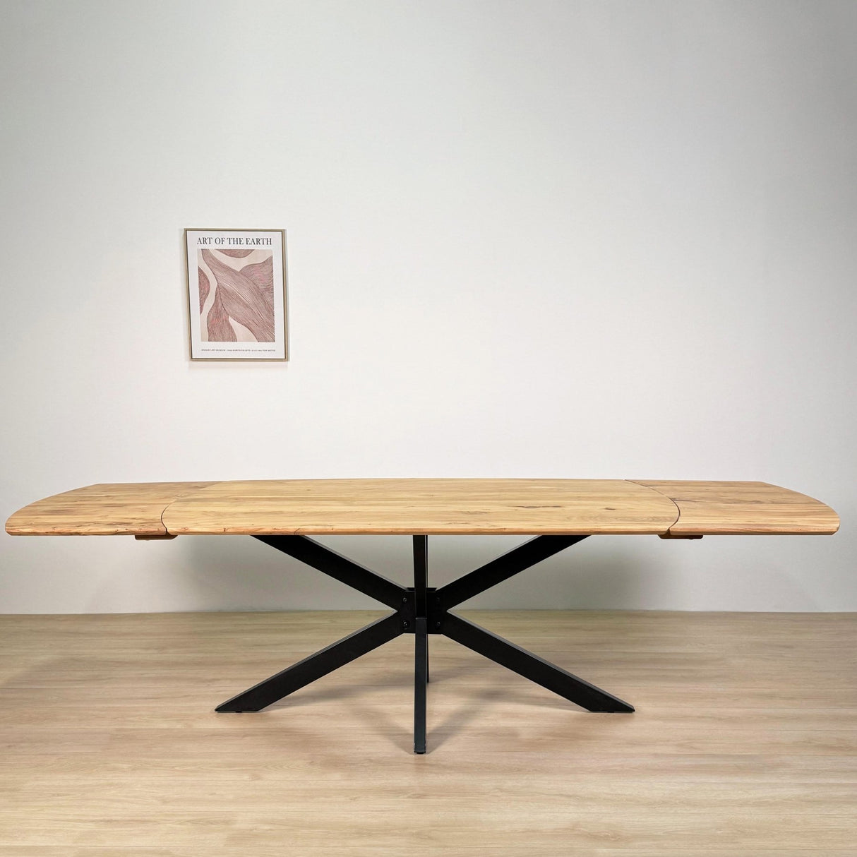 Eettafels - Uitschuifbare Eettafel Mack Deens Ovaal Acaciahout 175 - 275x90 cm - Dimehouse