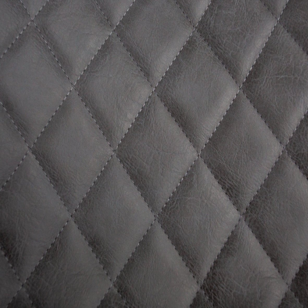 Industrial Bar Stool Juno Anthracite Faux Leather - Seat Height 70 cm - Without Armrests