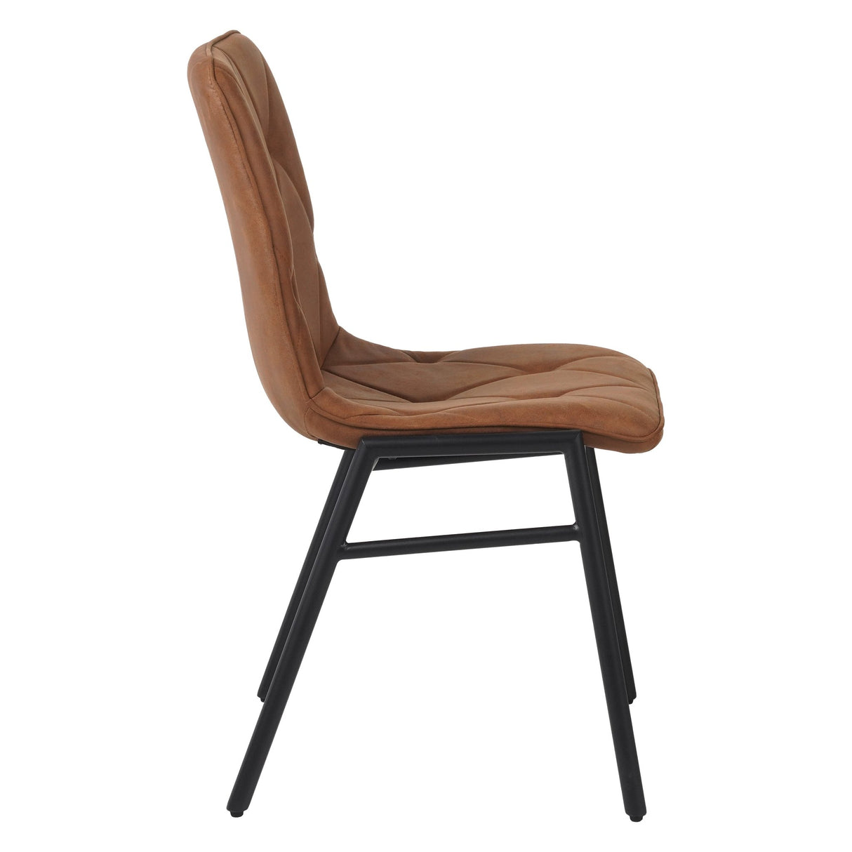 Dining Chair Noan Microfiber Cognac - Without Armrests