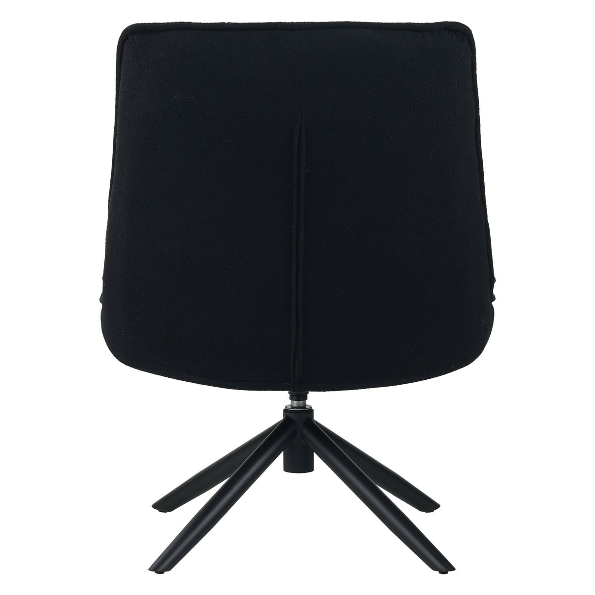 Yuki Black Bouclé Swivel Armchair 360° Rotatable