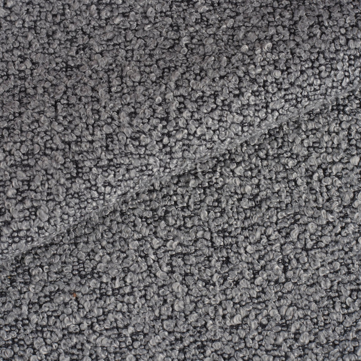 Set of 4 Scandinavian Dining Chairs Gray Bouclé Fabric Swift - Without Armrests