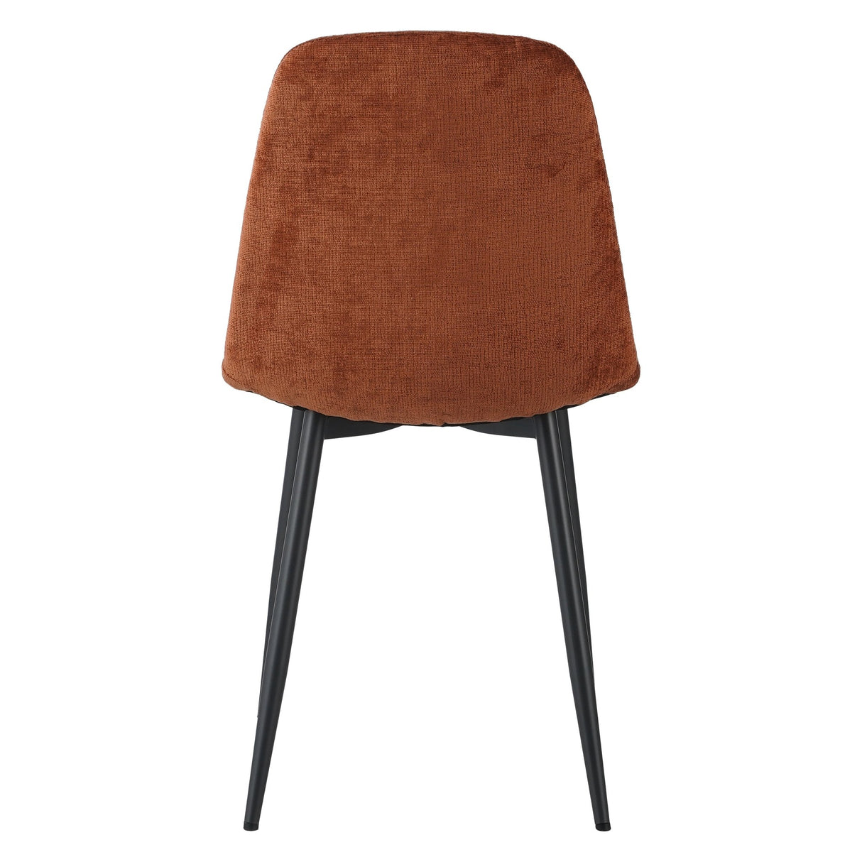 Set of 4 Scandinavian Dining Chairs Swift – Terracotta Chenille